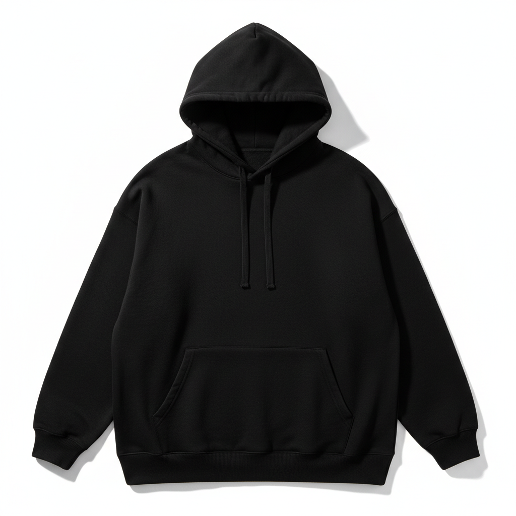 Sudadera Oversized Urban Essential - Negro
